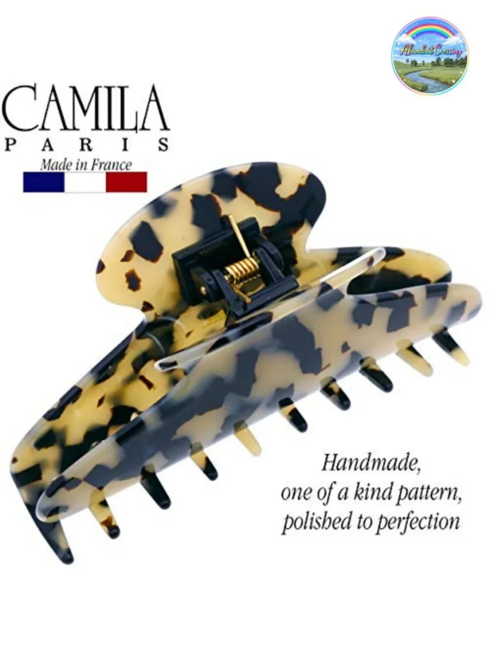 Extra Large French Hair Claw Clip for Thick Hair, Strong Hold, Cellulose Acetate